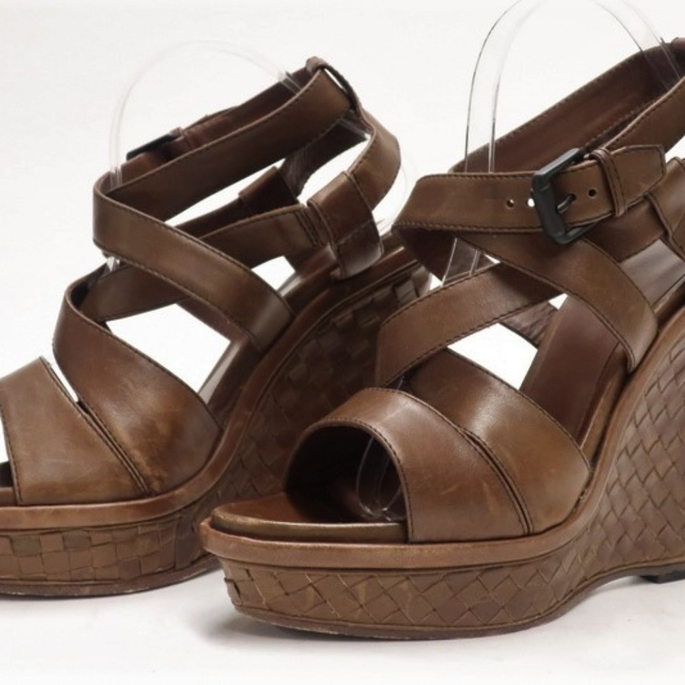 Bottega Veneta Intrecciato Wedge Sandal - Picture 6 of 8